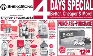 Sheng Siong 4 days special supermarket promotions 