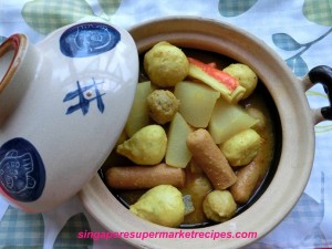 Macau style curry fish balls