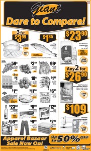 giant dare to compare supermarket promotions