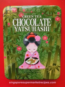 Japanese traditional green tea cinnamon cookies Yatsuhashi