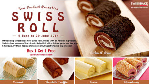 swissbake 1 for 1 swiss roll promotions
